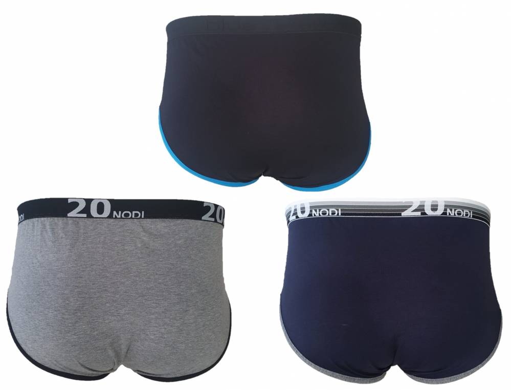 20nodi Intimo Trio Slip Taglie Forti Uomo